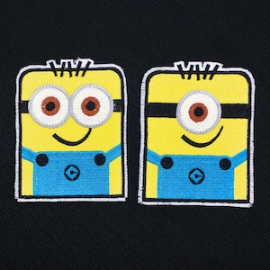 Stuart Dave from Despicable Me & Minions Fully Embroidered Sew-On and Iron-On Patch