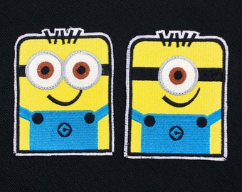 Stuart Dave from Despicable Me & Minions Fully Embroidered Sew-On and Iron-On Patch