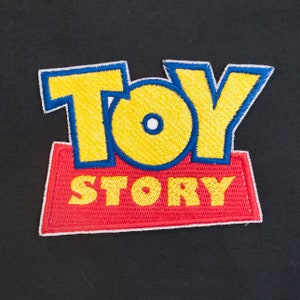 Disney & Pixar&#39;s Toy Story Logo Fully Embroidered Sew-On and Iron-On Patch, In 2 Sizes