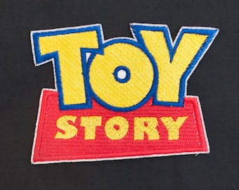 Disney & Pixar's Toy Story Logo Fully Embroidered Sew-On and Iron-On Patch, In 2 Sizes