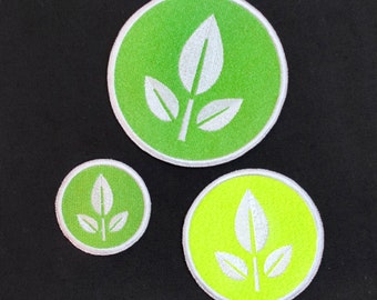 Eve Plant Directive Badge from Disney's WALL-E Fully Embroidered Sew-On & Iron-On Patch, In 3 Sizes and 2 Colors!