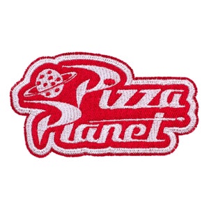 Pizza Planet Logo from Disney & Pixar&#39;s Toy Story Fully Embroidered Sew-On and Iron-On Patch