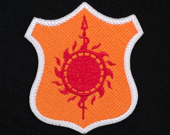 Martell House Shield from Game of Thrones Fully Embroidered Sew-On & Iron-On Patch