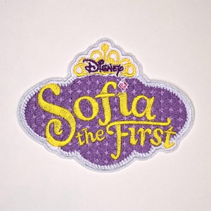 ディズニージュニア ちいさなプリンセスソフィア ショーロゴ 刺繍入り 縫い付け＆アイロン接着パッチ