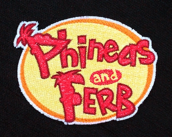 Disney Channel's Phineas and Ferb Show Logo Fully Embroidered Sew-On & Iron-On Patch