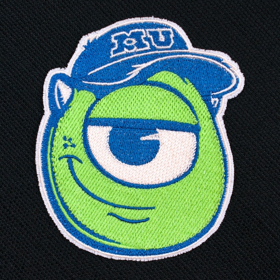 Mike Wazowski from Disney Pixar's Monsters University Fully Embroidered  Sew-On and Iron-On Patch