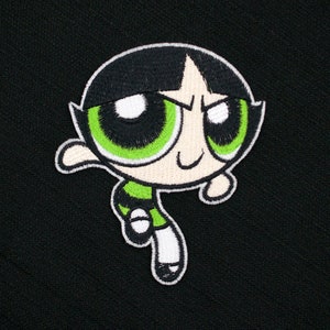 Buttercup from The Powerpuff Girls Fully Embroidered Sew-On & Iron-On Patch