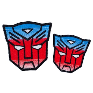 Optimus Prime Logo from Transformers Fully Embroidered Sew-On & Iron-On Patch, In Two Sizes!