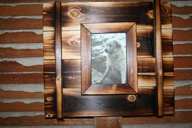 Rustic Burnt Wood Frames Image 0
