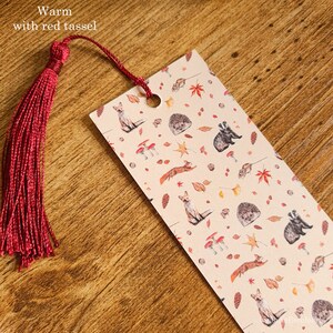 Bookmark Wildlife Animal Bookmark Animal Illustration Autumn Wildlife Autumn Bookmark Reading image 6