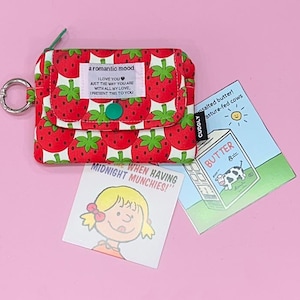 Monedero para tarjetas, tarjetero, monedero pequeño, bolsa de algodón hecha a mano