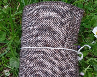 100 % Wool Calf Wraps, Herringbone, Anthracite and Beige color, Medieval Viking Calf Wraps, Medieval Leg Wraps