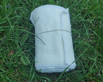 100 % Linen Calf Wraps, White color, Medieval Viking Calf Wraps, Medieval Leg Wraps