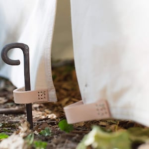 Iron pegs for tents