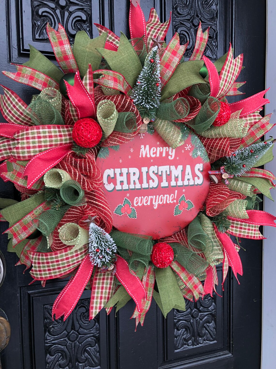 Best Christmas Wreath Best Holiday Wreath Best Door Decor Etsy