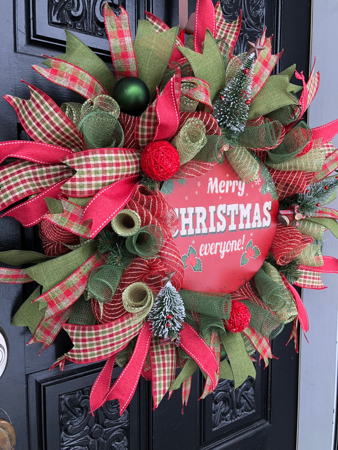 Best Christmas Wreath Best Holiday Wreath Best Door Decor Etsy