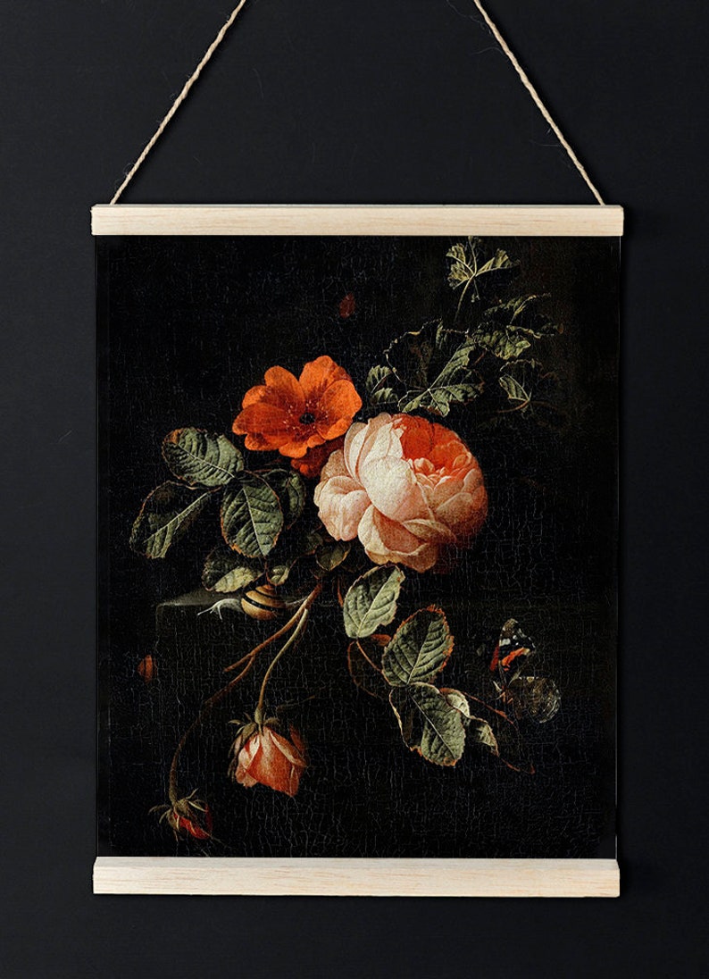 Still Life with Roses by Elias van den Broeck Poster