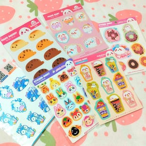 Verschiedene Design Tier Sticker Bogen