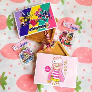 Inkling Bundle Set | Kunstdruck Sticker Schlüsselanhänger