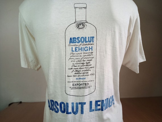 Vintage 80s ABSOLUT LEHIGH 1989 T-Shirt