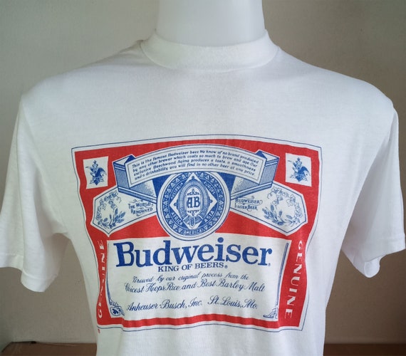 Vintage 80s Budweiser Beers T-Shirt