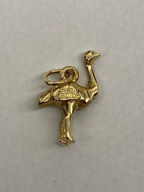 Gold Ostrich Charm
