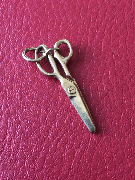 Gold Scissors Charm/Pendant - image 2