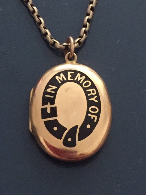 Gold Memorial Locket | Etsy