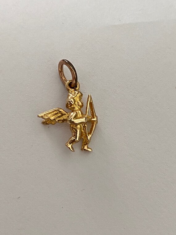 Gold Cupid Charm