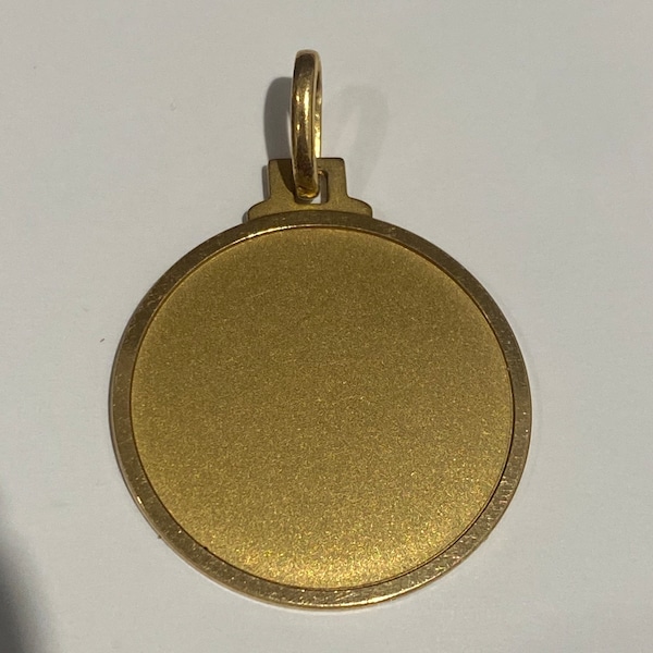 18ct Gold Disc Pendant