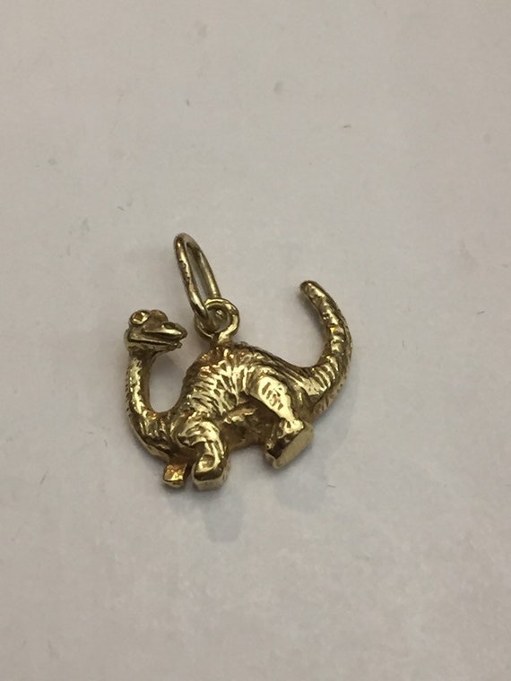 Gold Dinosaur charm
