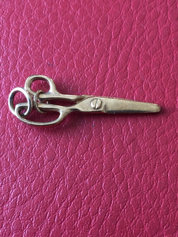 Gold Scissors Charm/Pendant - image 1