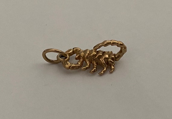 Gold Scorpion Charm