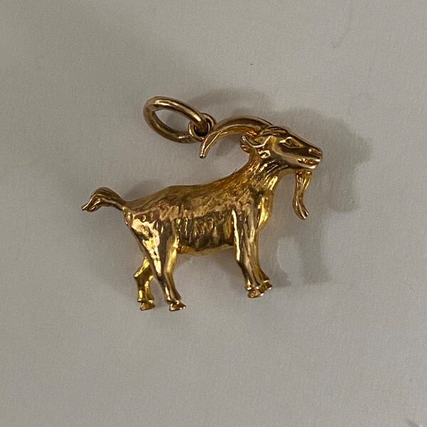 Gold Goat Charm