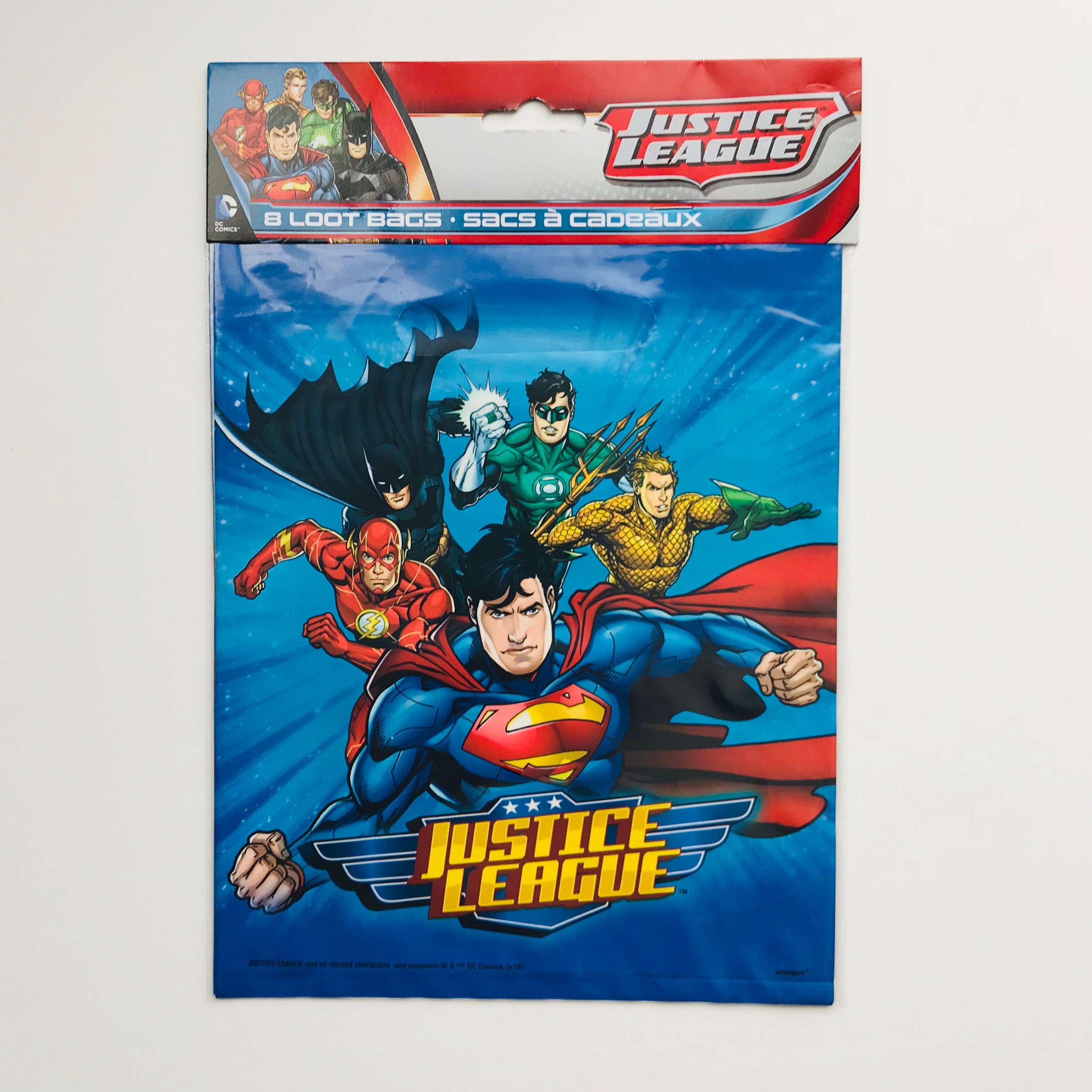 Justice League Superman Batman Green Lantern Flash Foil Birthday Party Balloon