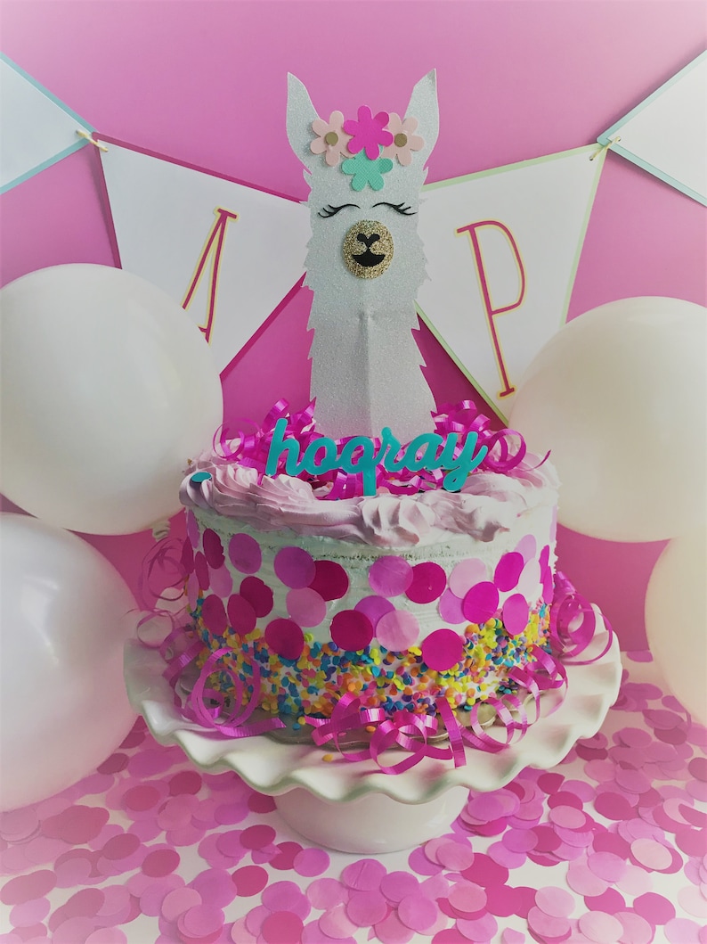 Llama cake topper llama cake decorations llama birthday Etsy