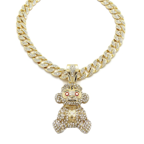 Nba Youngboy Silver Monkey Chain - Etsy