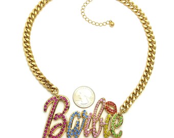 barbie pendant necklace
