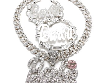 Barbie Necklace Etsy