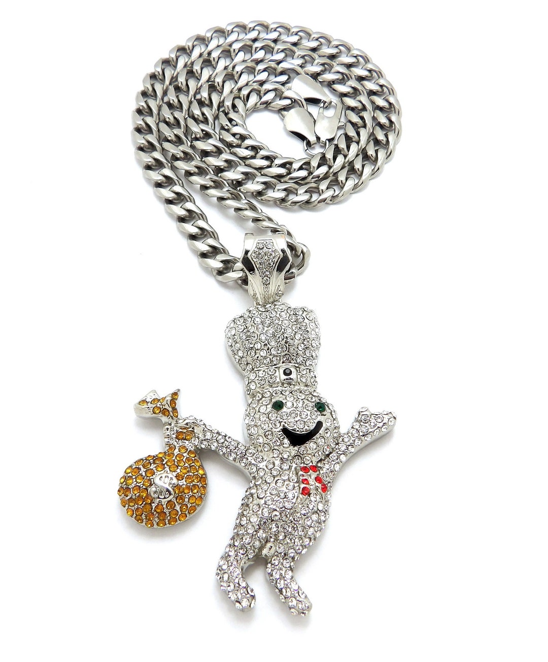 Iced Out Dough Boy Pendant 9mm/24