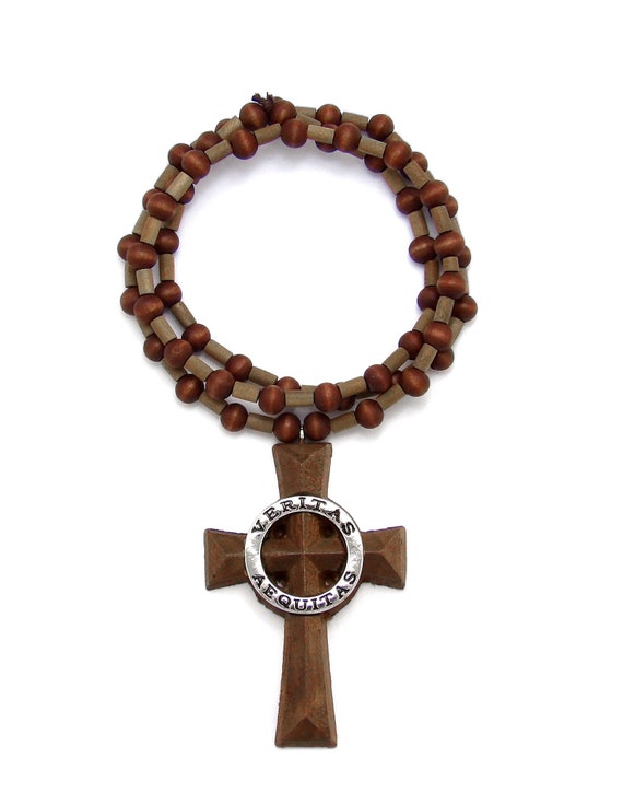 Celtic Wooden Cross Necklace
