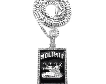 国内発送 NO LIMIT RECORDS コラボ 98 DYNASTY DOG TAG NECKLACE No Limit Records x King Ice '98 Dynasty Dog Tag Necklace
