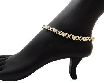 Nieuwe damesmode 7 mm/10&quot;, 11&quot;, 12&quot; XO-ketting enkelbandje