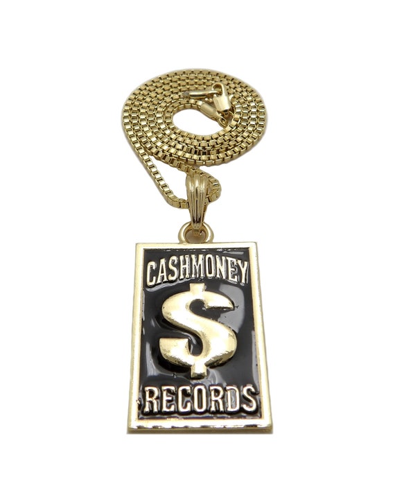 New Cash Money Records Pendant Box, Rope, Cuban Chain Hip Hop