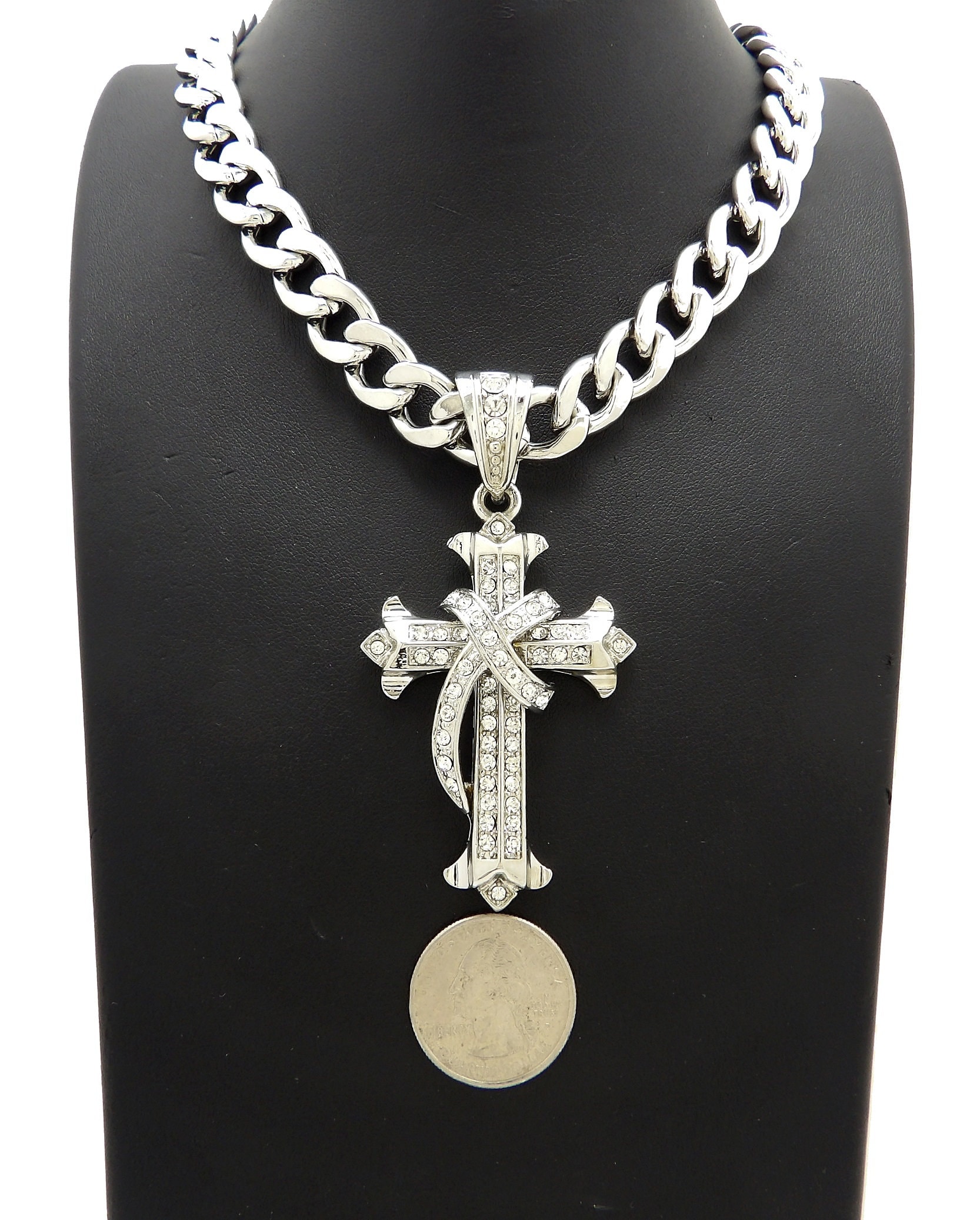 New Iced Cross Hip Hop Pendant 11mm/182024 | Etsy