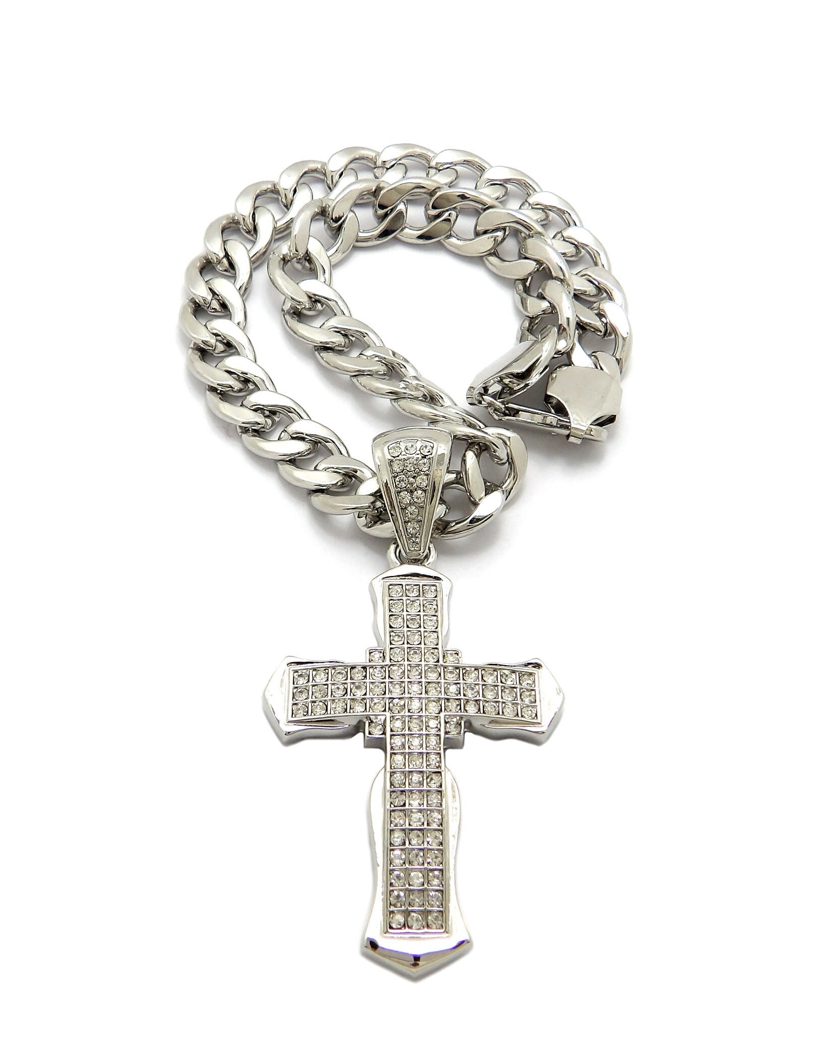 New Iced Cross Hip Hop Pendant 11mm/182024 | Etsy