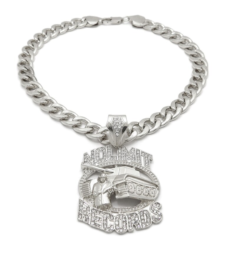 New Hip Hop Iced No Limit Record Pendant 11mm/18 or Etsy