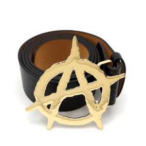 New Solid Anarchy Pendant Belt Buckle
