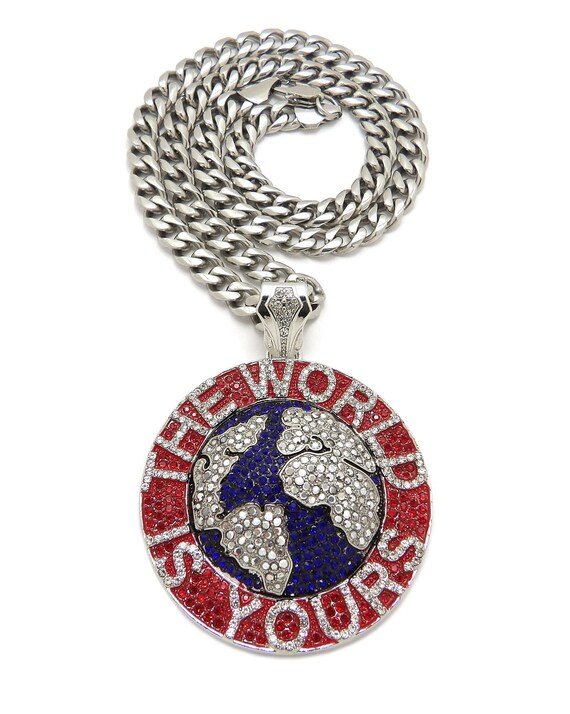 Iced out hotsell stainless steel pendants