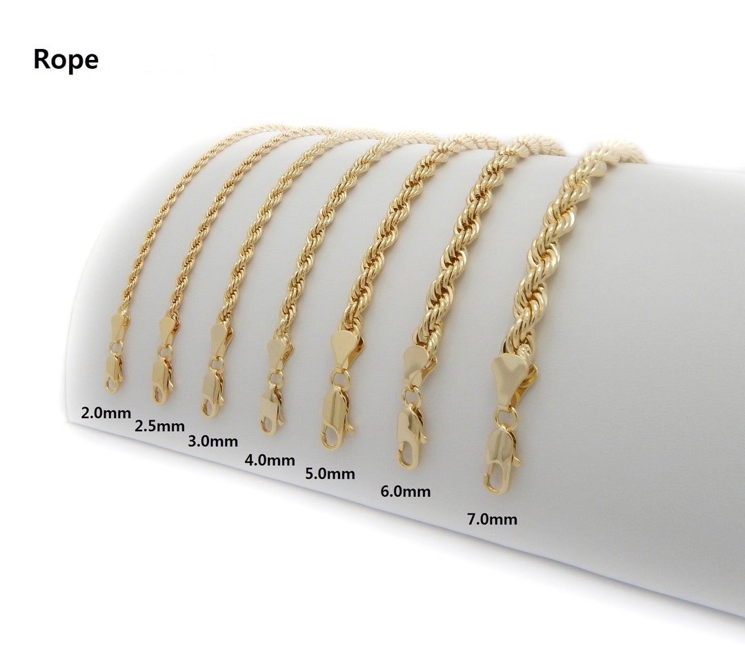 32gms Rope Chain New 14K Gold Plated 20